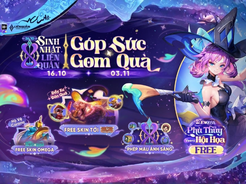 Tham gia sự kiện chính thức của Garena mang đến cơ hội nhận acc Liên Quân miễn phí